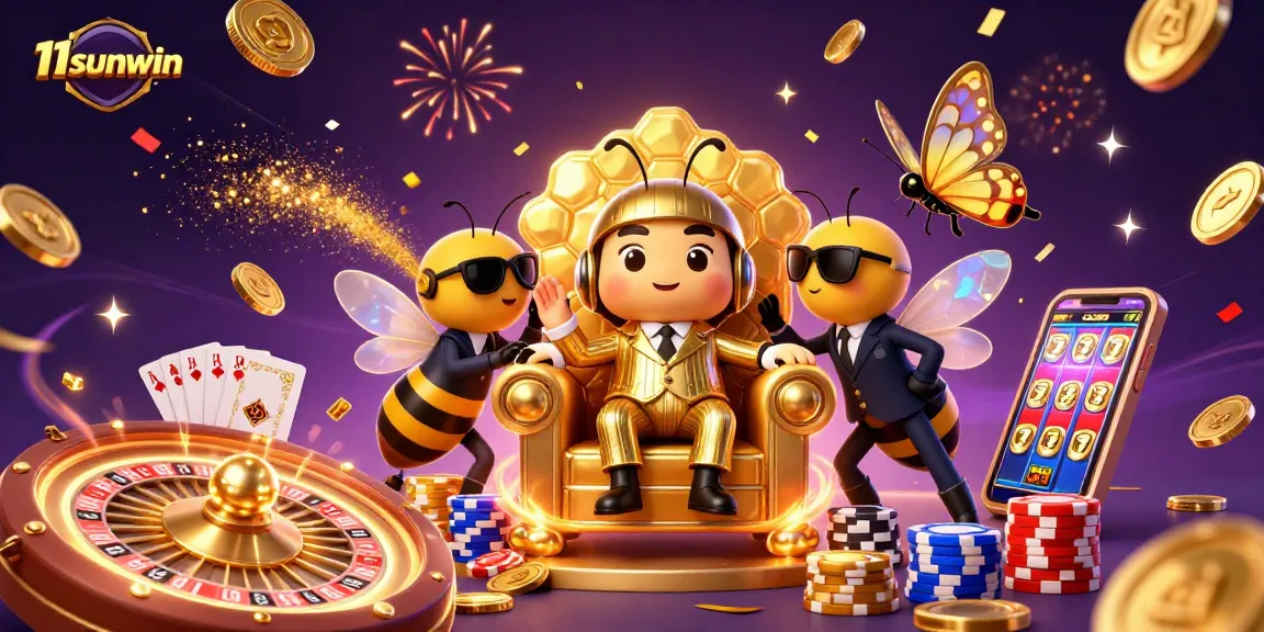Experience thrilling gameplay with 11sunwin as the bumblebee mob boss leads a dynamic casino scene.