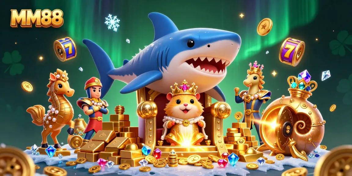 Experience thrilling wins with MM88, featuring a golden hamster king and treasure-filled scenes.