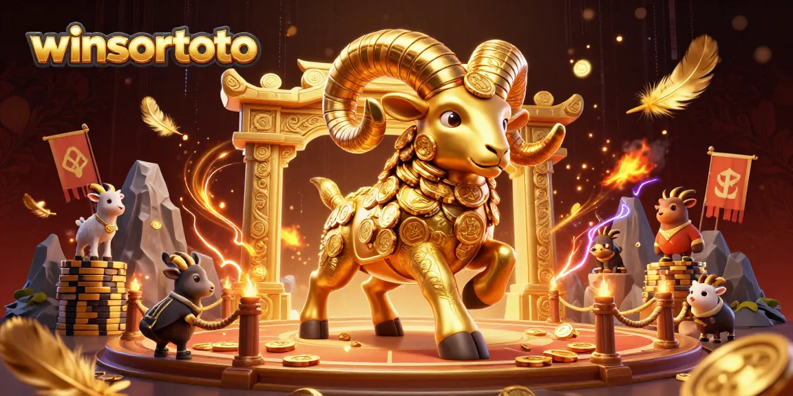 Experience the thrill with winsortoto in this vibrant casino scene filled with action and golden symbols.