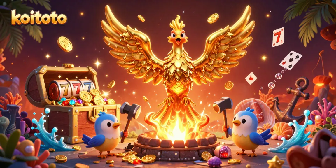 Menangkan jackpot di koitoto dengan ilustrasi kasino 3D yang megah dan berwarna-warni.