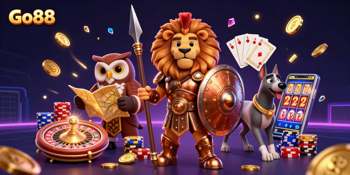 Experience the excitement of Go88 with thrilling 3D casino characters and dynamic gaming elements.