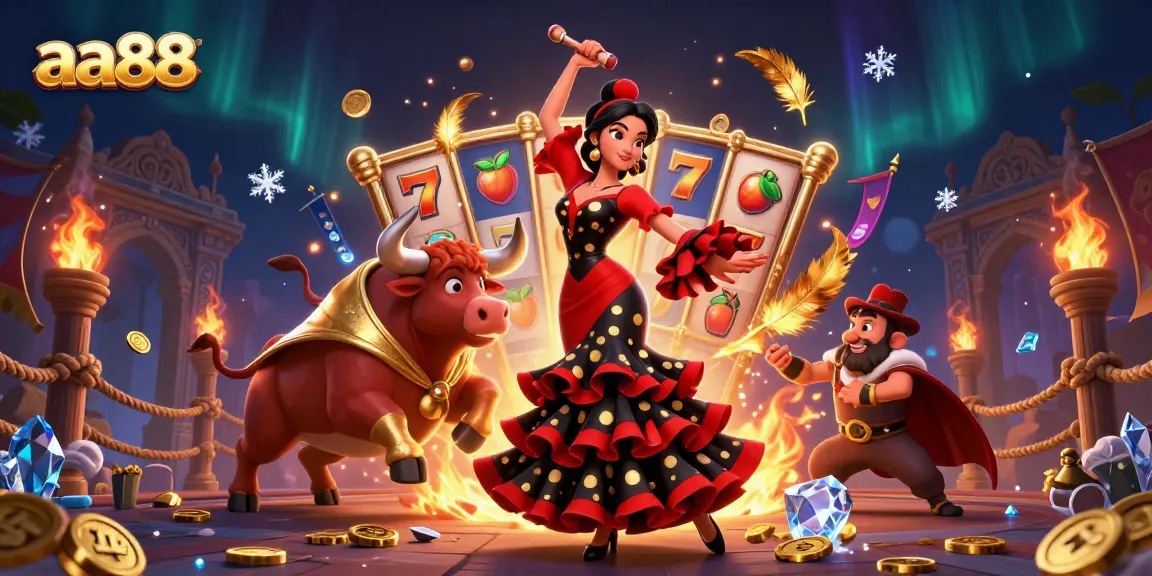 Engage in thrilling slot action with colorful characters and vibrant game elements showcasing aa88.