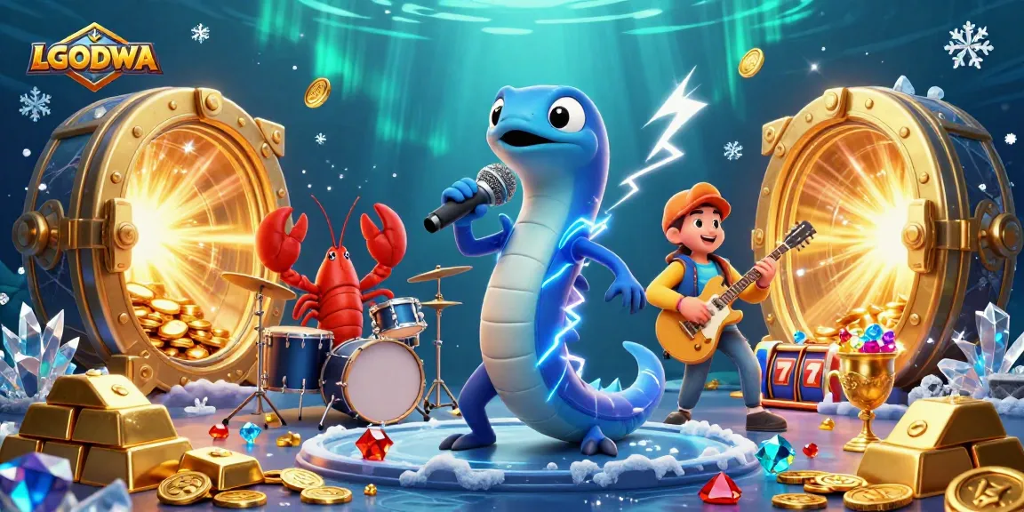 Experience the thrill of LGODEWA with electrifying 3D casino characters and vibrant gameplay elements.