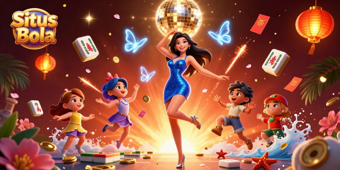 Situs Bola: Enjoy thrilling sports betting excitement with our vibrant promotional illustration.