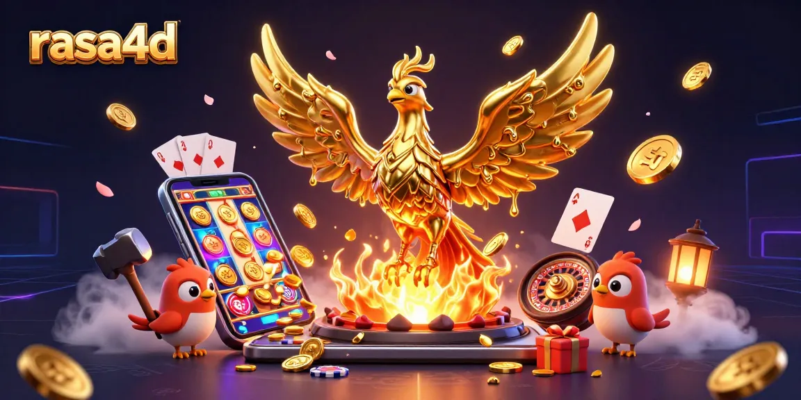 Rasa4d menghadirkan phoenix emas 3D dan game kasino menakjubkan yang menarik perhatian.