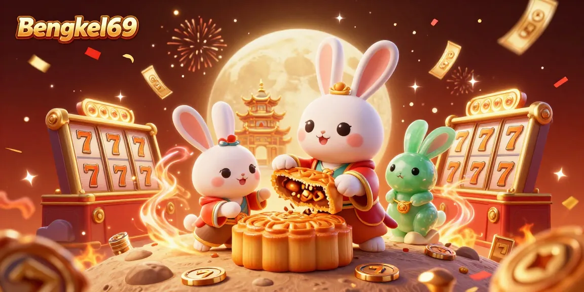Bengkel69 spins to victory with vibrant slot reels and poker chips in an enchanting casino scene.