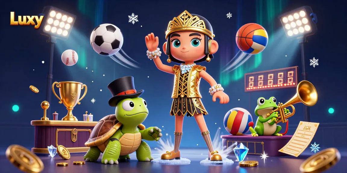 Engage in exciting bets at Luxy while enjoying a vibrant 3D casino party atmosphere.
